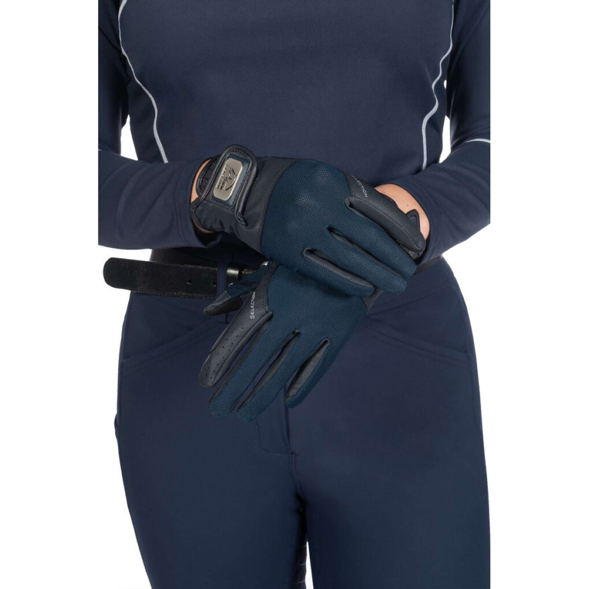 HKM Gants d'Équitation Aruba Bleu Foncé