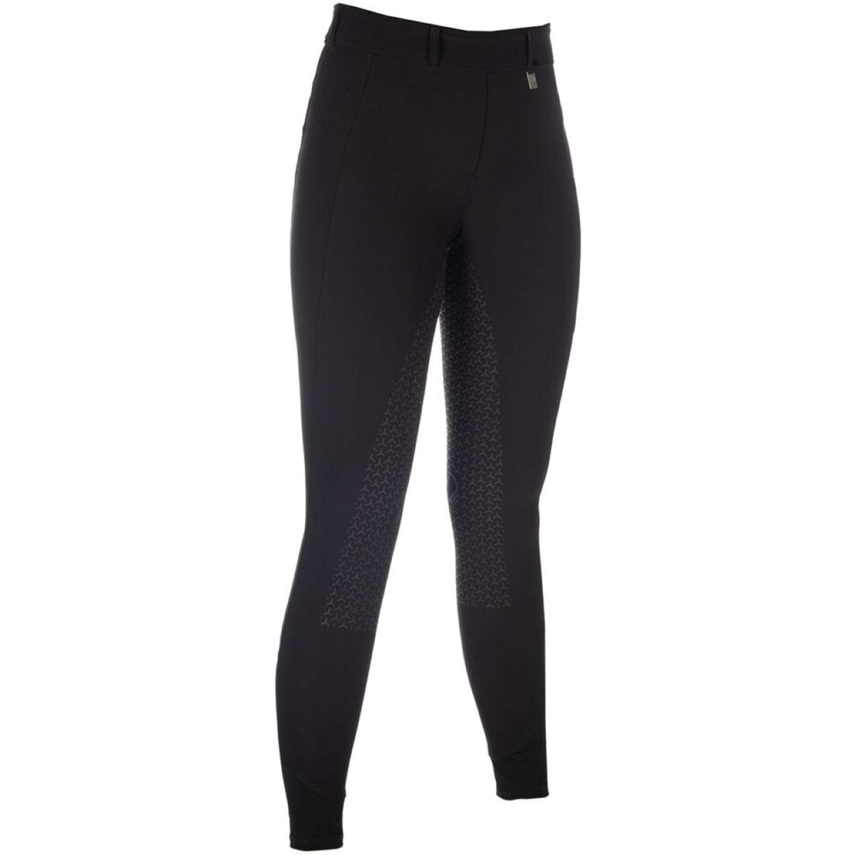 HKM Legging d'Équitation Amalfi Full Grip Noir
