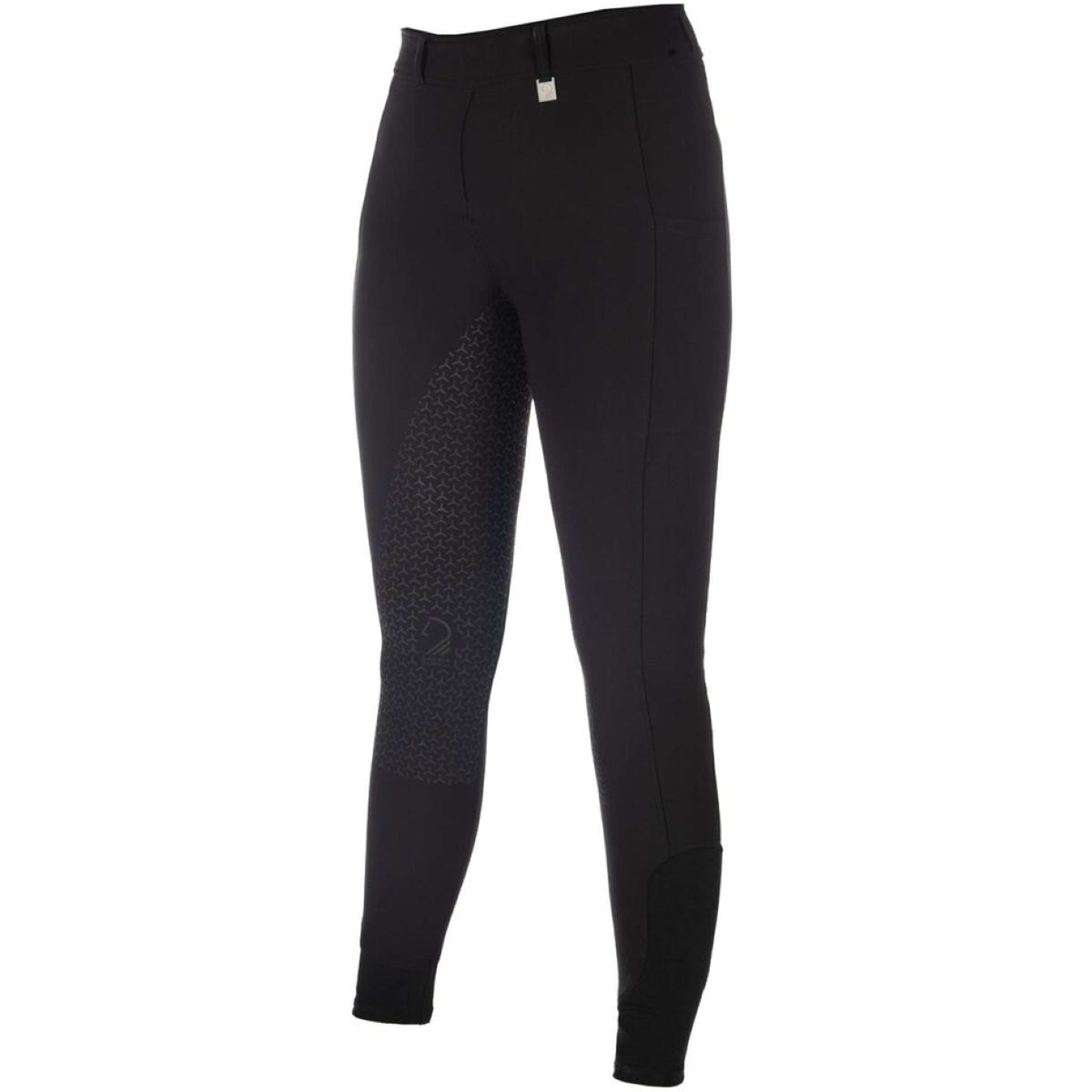 HKM Legging d'Équitation Amalfi Full Grip Noir