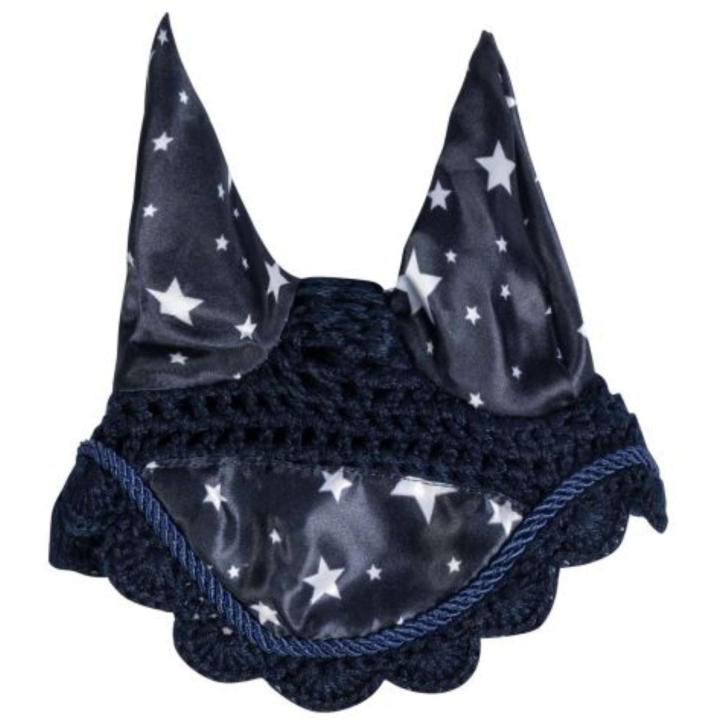 HKM Hobby Horsing Bonnet Anti-Mouches Print Marin