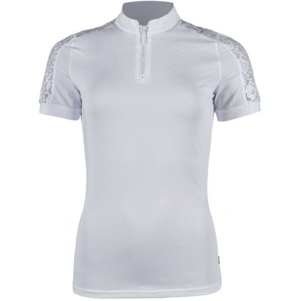 HKM Chemise Fonctionnelle Nelly Manches Courtes Blanc