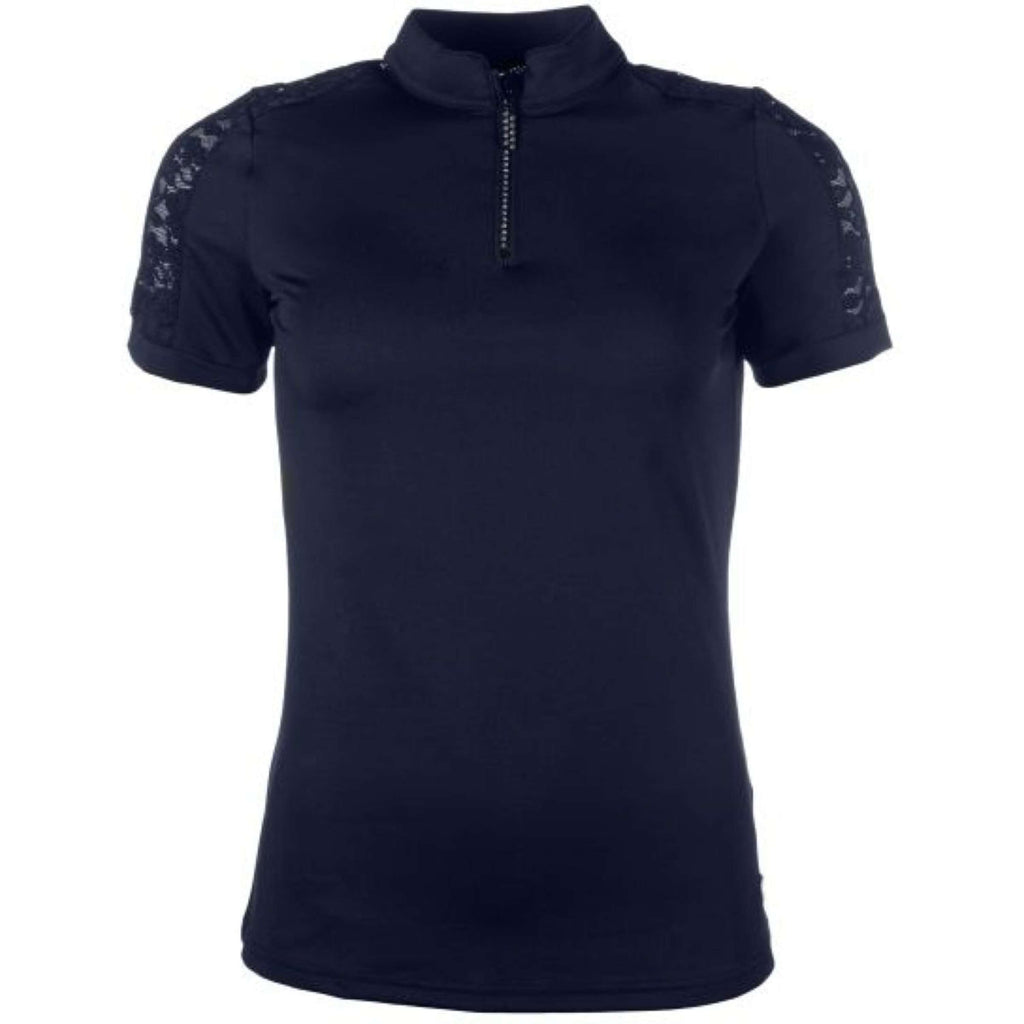 HKM Chemise Fonctionnelle Nelly Manches Courtes Bleu Foncé