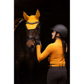 HKM Bonnet Anti-Mouches Livignio Lauria Garelli Soft Moutarde