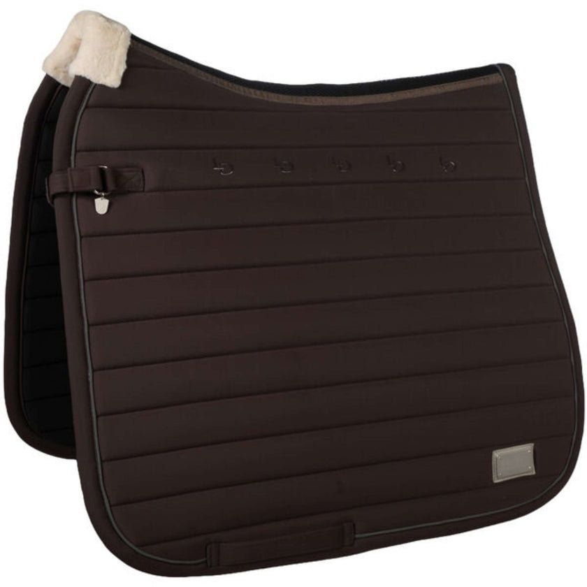 HKM Tapis de Selle Livignio Lauria Garelli Elegance Dressage Marron foncé