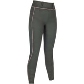 HKM Legging d'Équitation Juna Full Grip Gris Vert