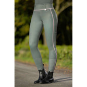 HKM Legging d'Équitation Juna Full Grip Gris Vert