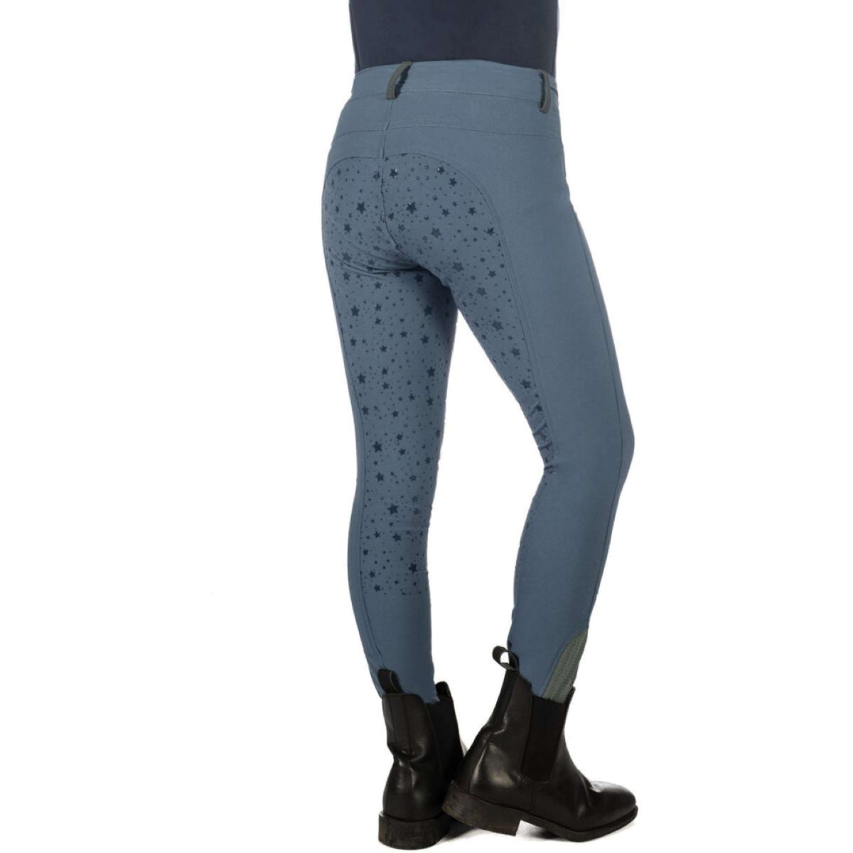 HKM Legging d'Équitation Pony Dream II Full Grip Bleu Fumeé