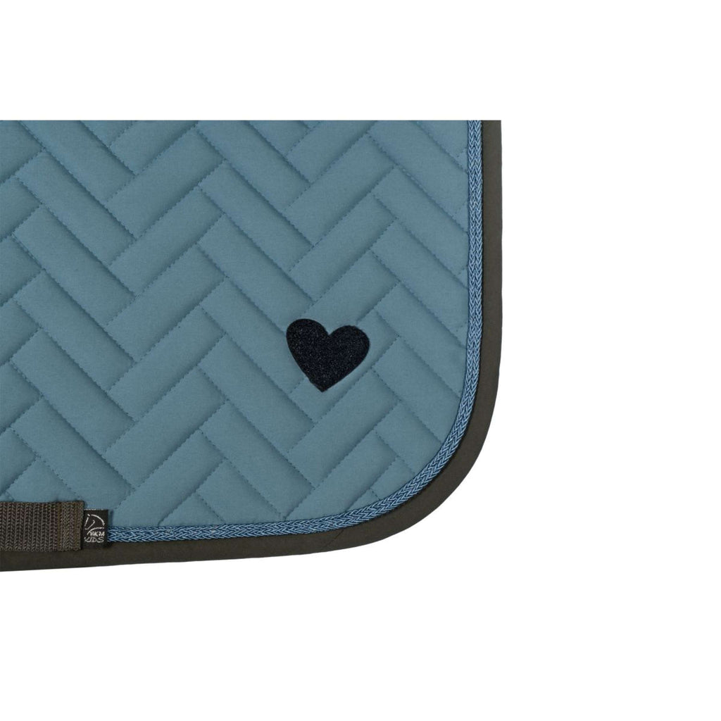HKM Tapis de Selle Nele Dressage Bleu Fumeé