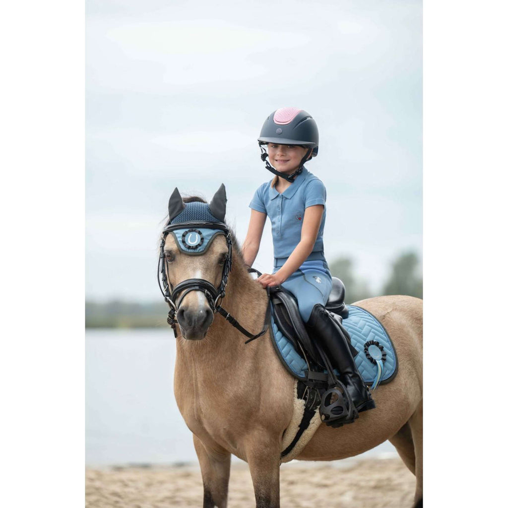 HKM Tapis de Selle Nele Dressage Bleu Fumeé