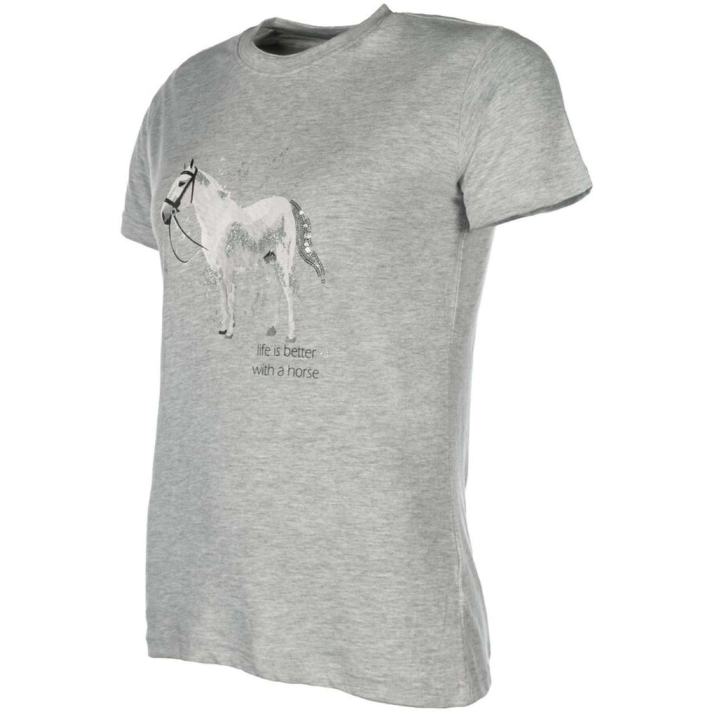 HKM T-Shirt Sparkle Gris Mélangé