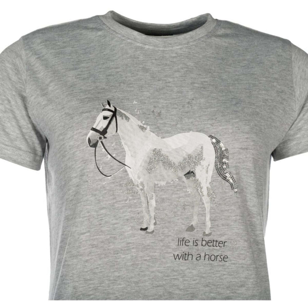 HKM T-Shirt Sparkle Gris Mélangé