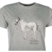 HKM T-Shirt Sparkle Gris Mélangé