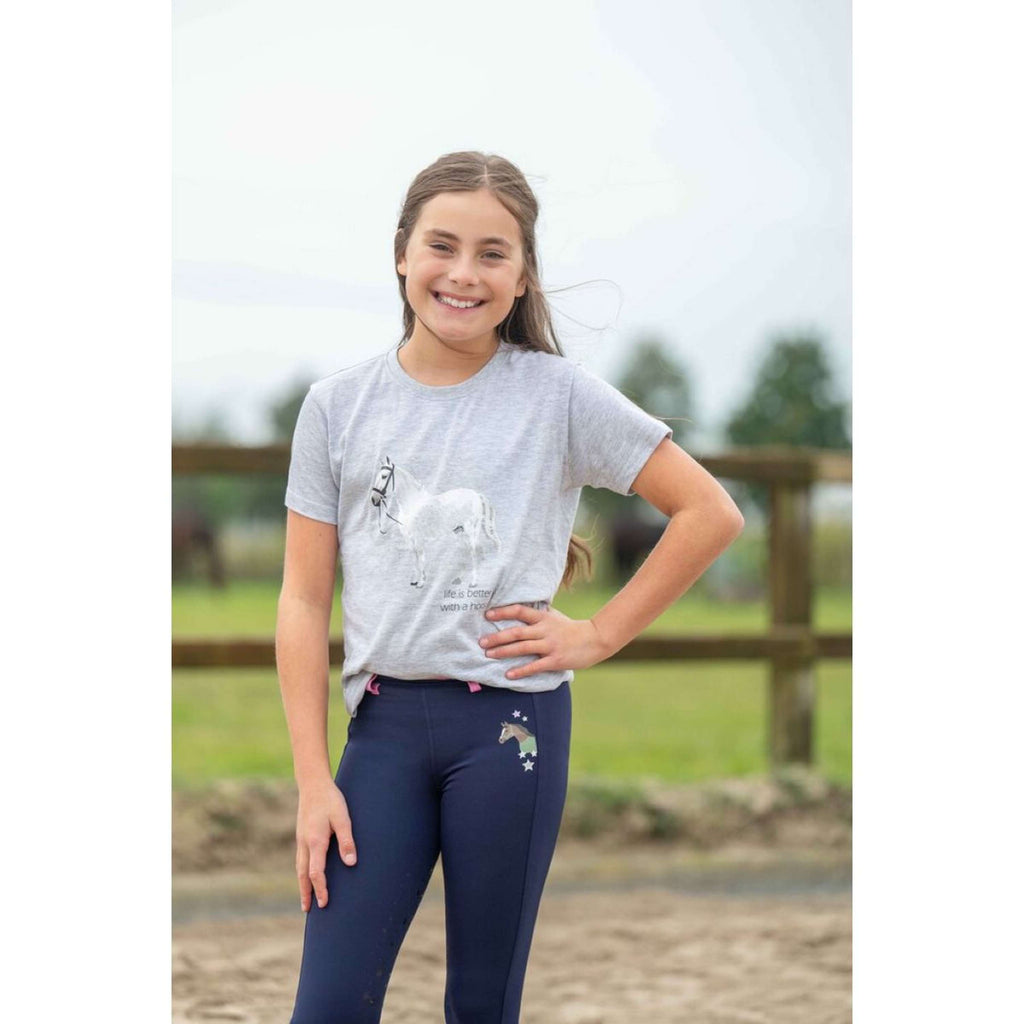 HKM T-Shirt Sparkle Gris Mélangé