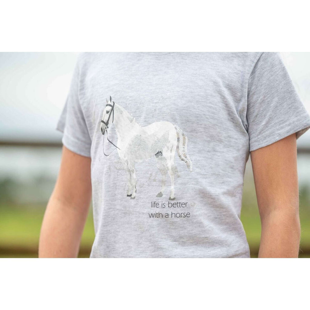 HKM T-Shirt Sparkle Gris Mélangé