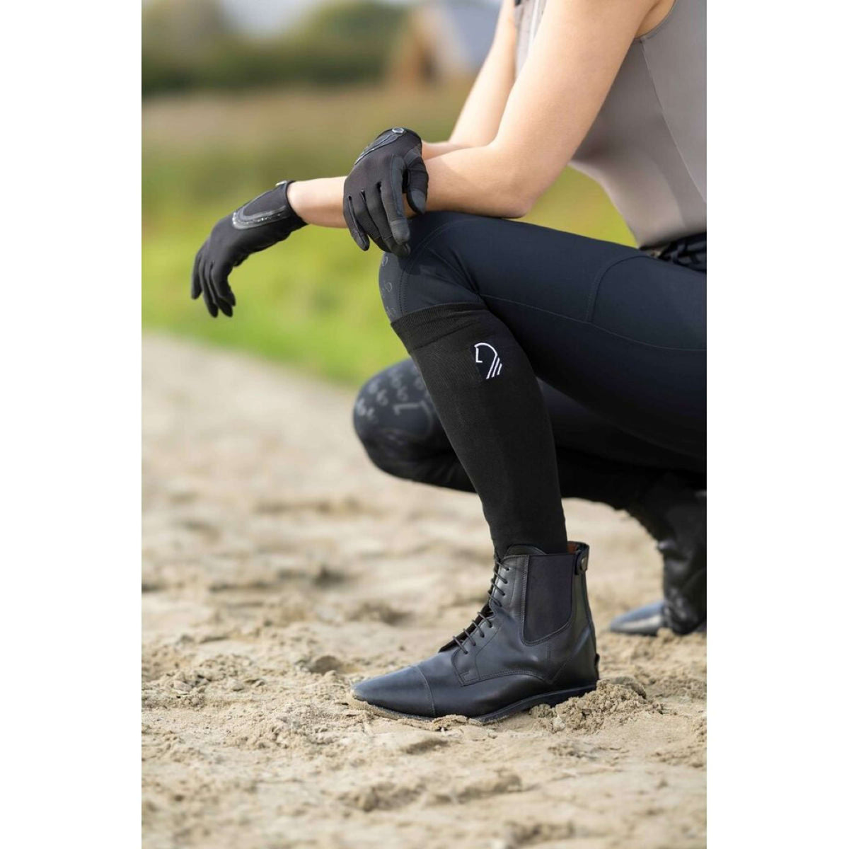 HKM Chaussettes d'Équitation Amalfi Noir
