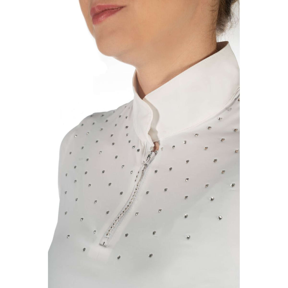 HKM T-shirt de Concours Skadi Blanc