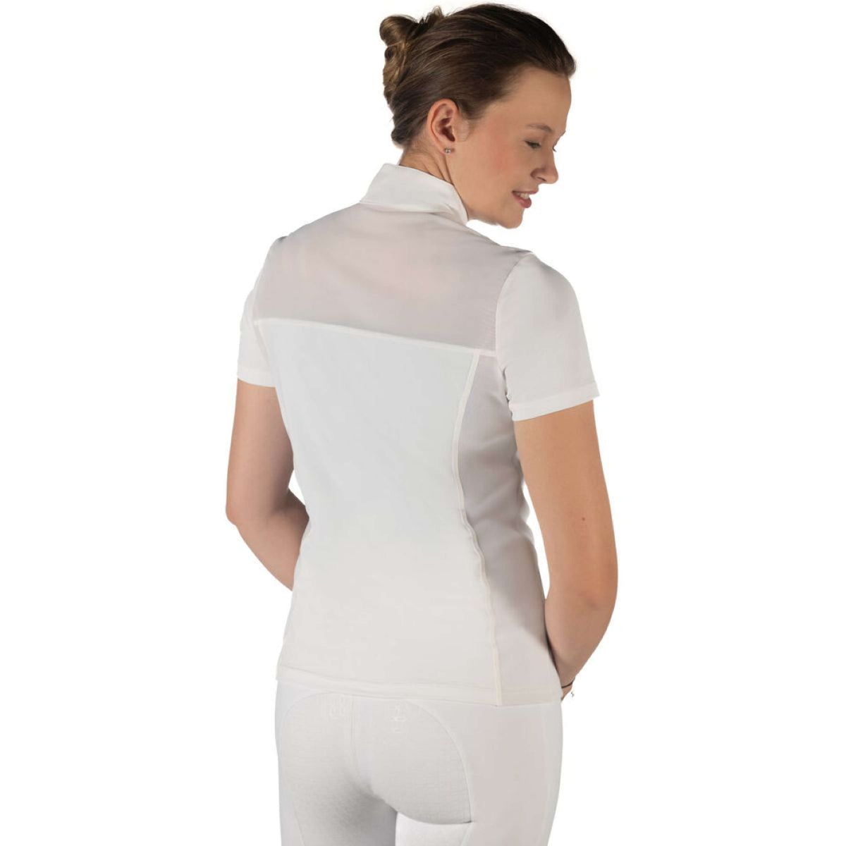 HKM T-shirt de Concours Skadi Blanc