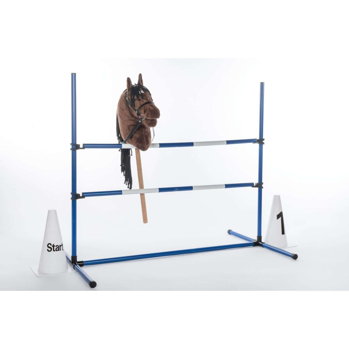 HKM Numéros d'obstacles Hobby Horsing Blanc