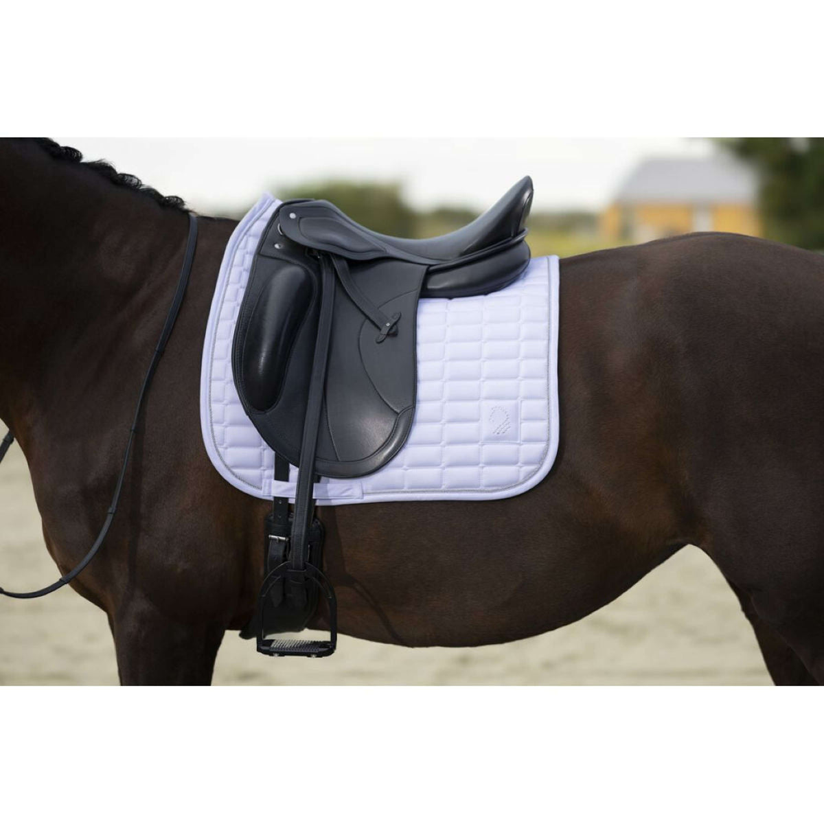 HKM Tapis de Selle Amalfi Competition Dressage Blanc