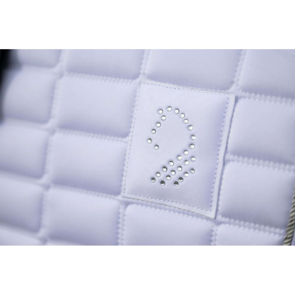 HKM Tapis de Selle Amalfi Competition Dressage Blanc