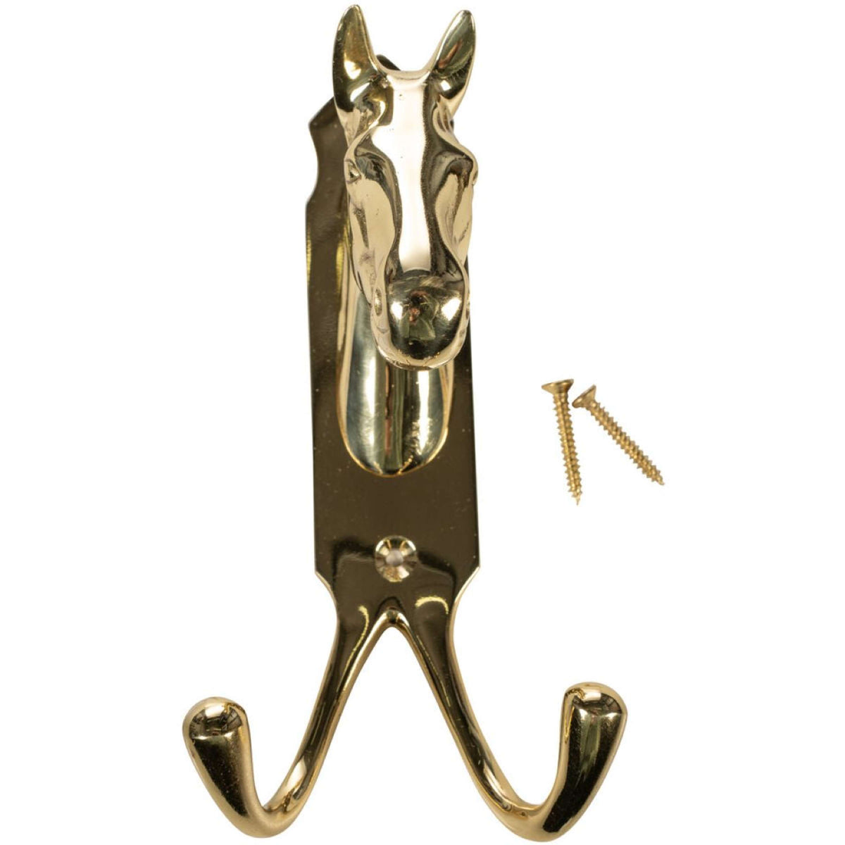 HKM Porte-Bride Tête de Cheval Double Crochet Cuivre
