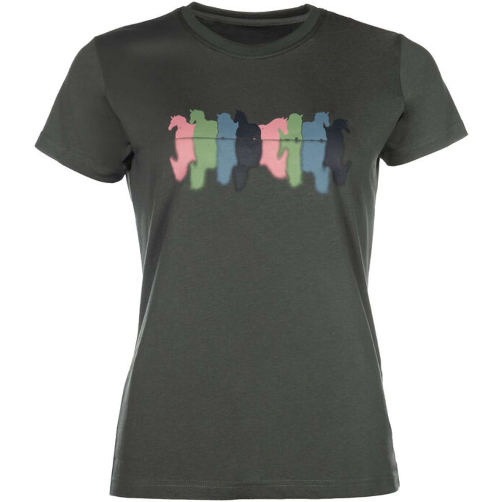 HKM T-Shirt Mirror Gris Vert