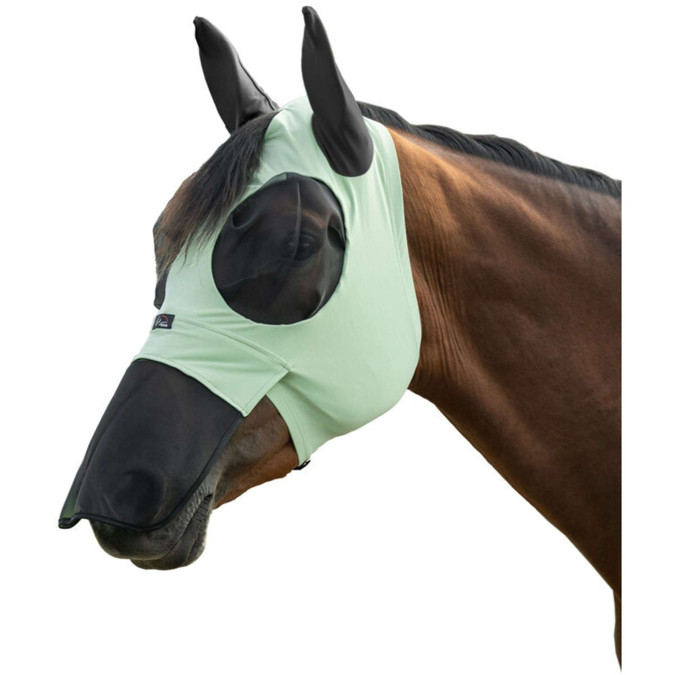 HKM Masque Anti-Mouches Elastic Avec Filet Nez Jade