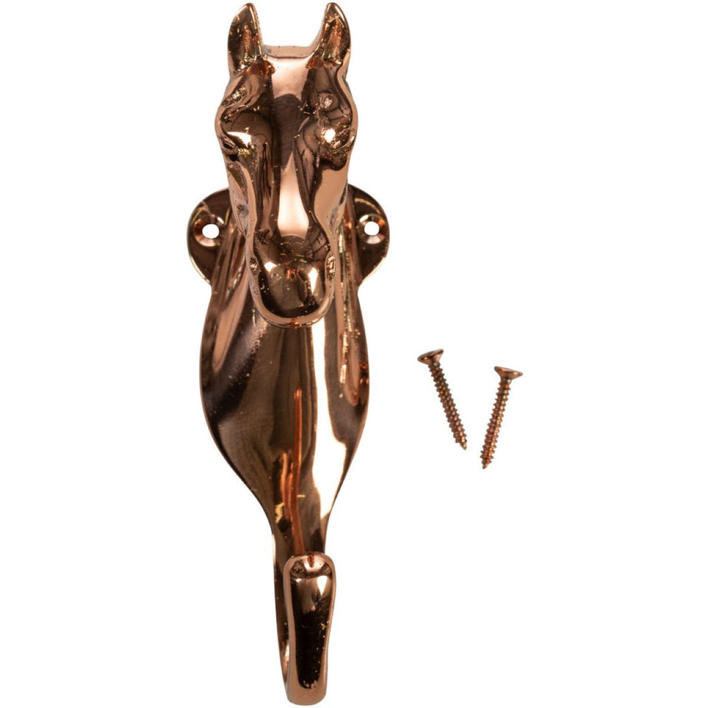 HKM Porte-Bride Tête de Cheval Cuivre