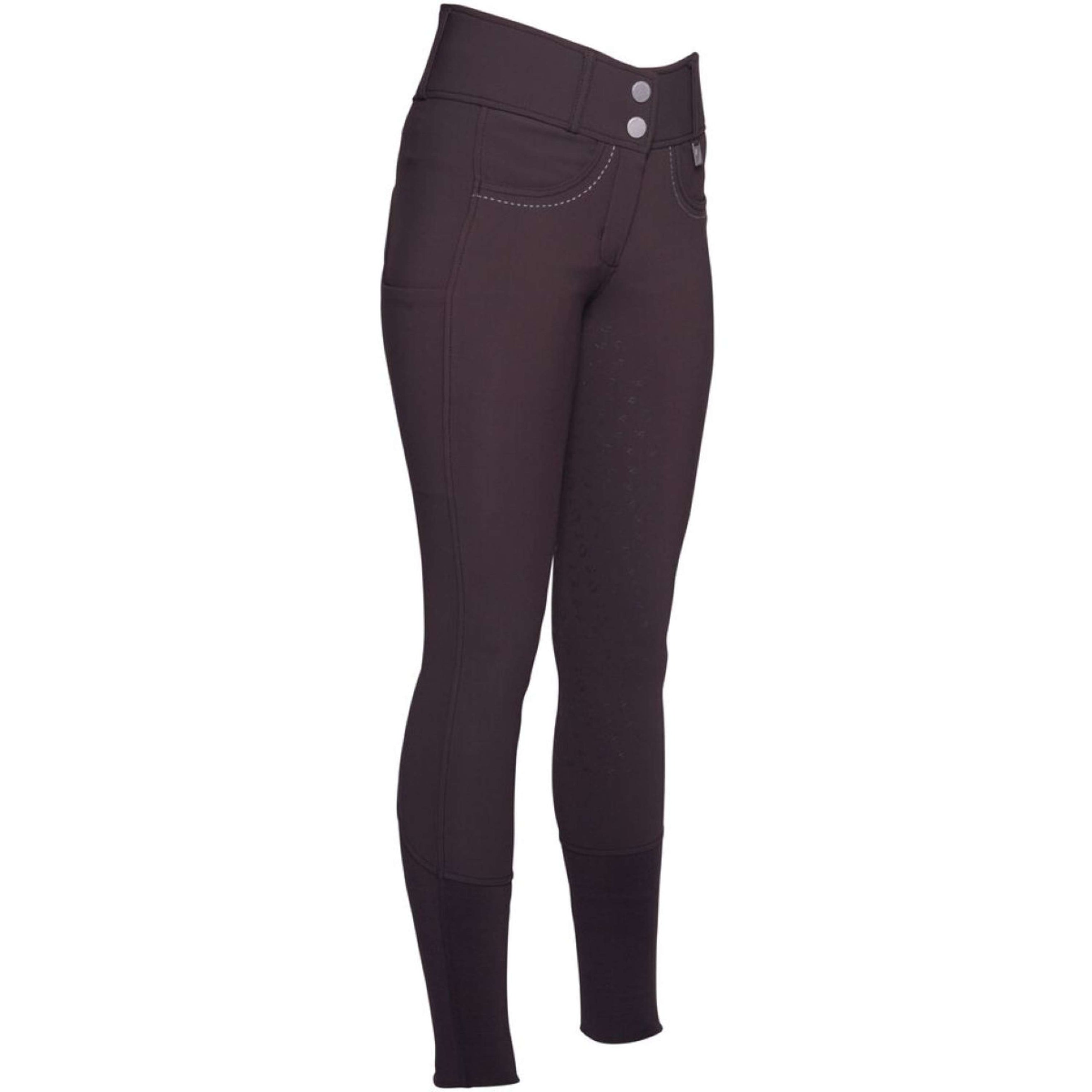 HKM Pantalon d'Équitation Arezzo Full Grip Marron foncé