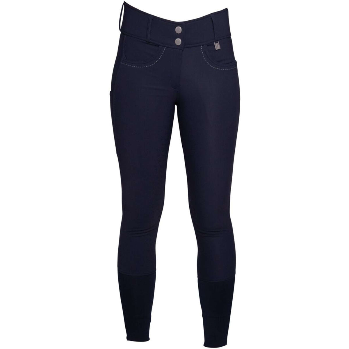 HKM Pantalon d'Équitation Arezzo Full Grip Bleu Foncé