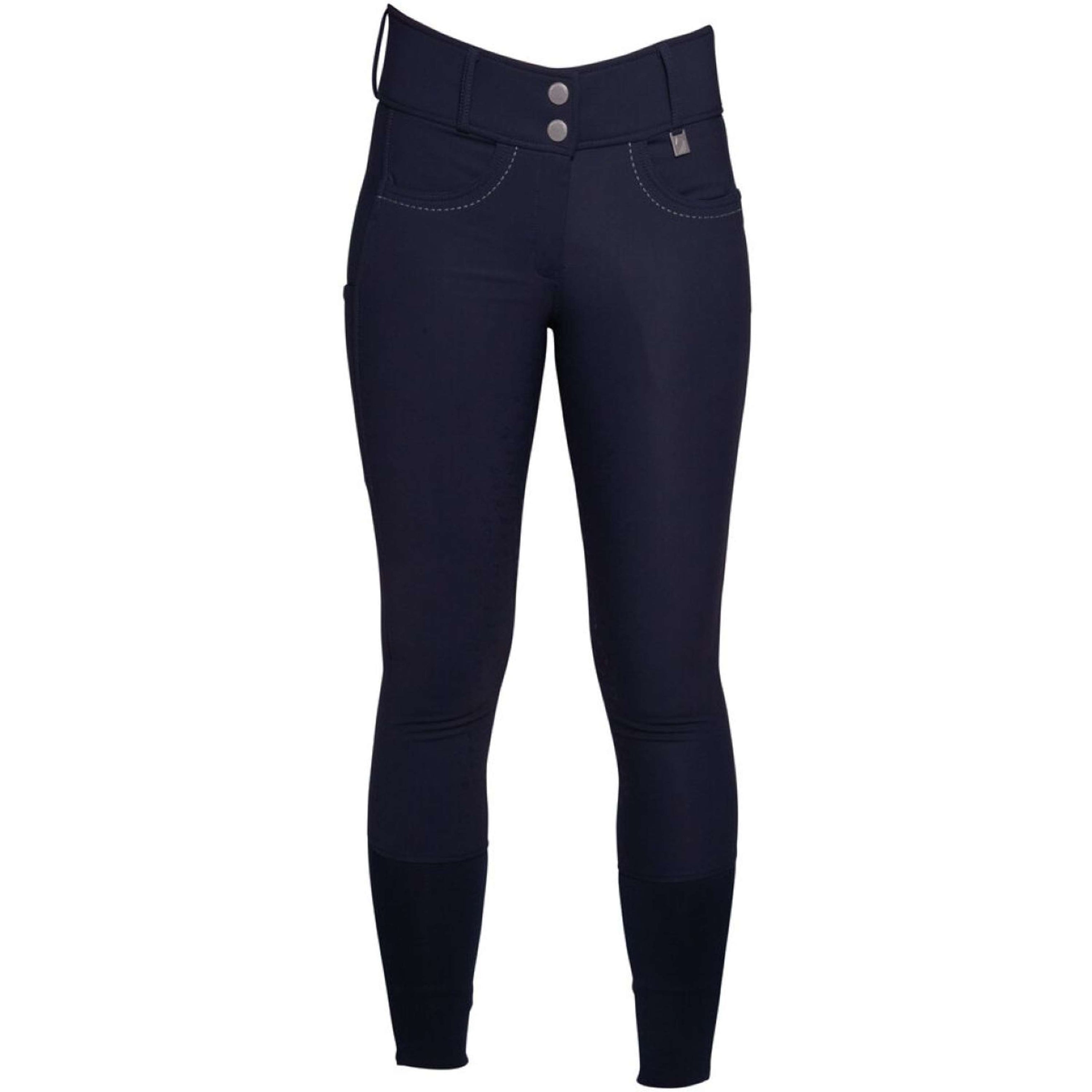 HKM Pantalon d'Équitation Arezzo Full Grip Bleu Foncé