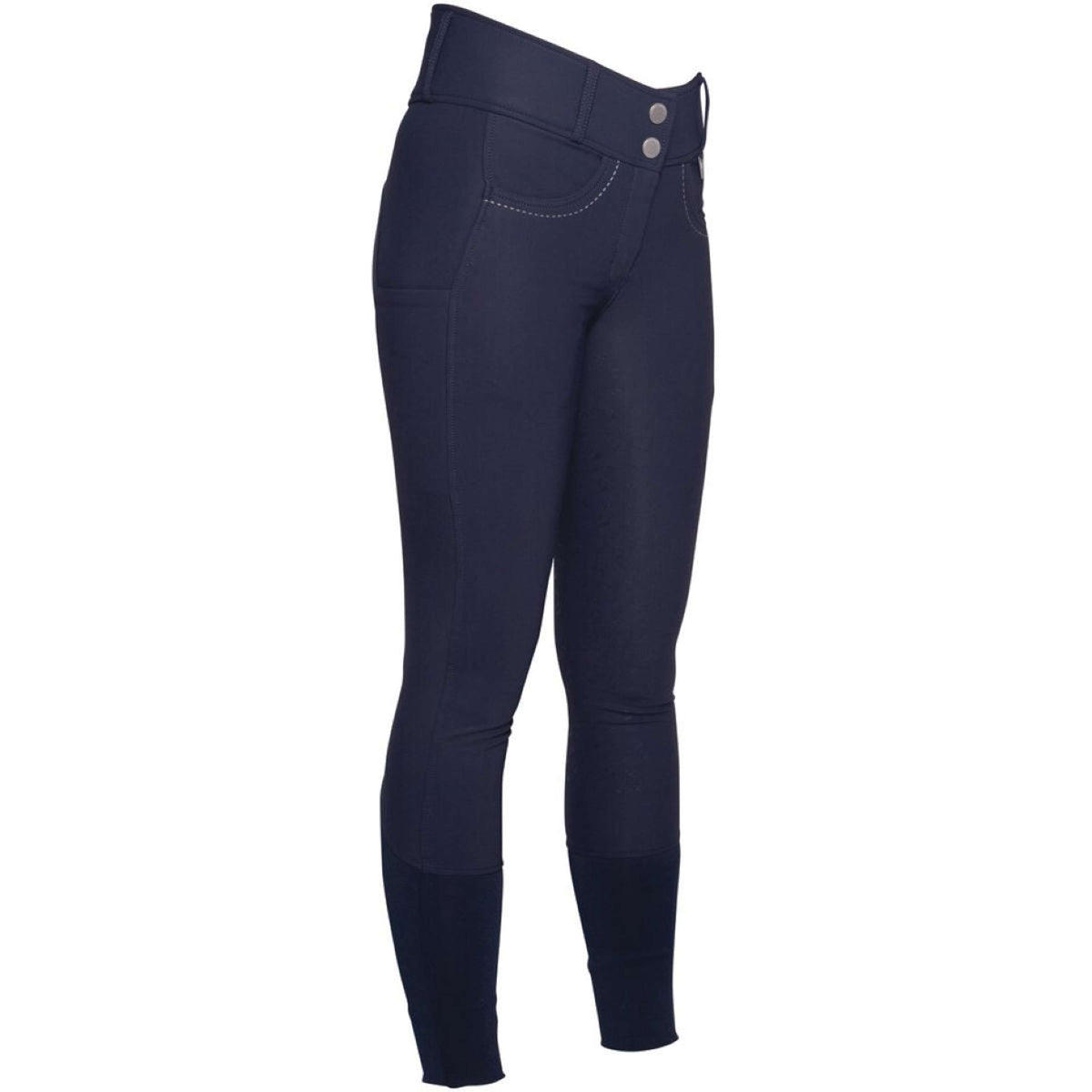 HKM Pantalon d'Équitation Arezzo Full Grip Bleu Foncé
