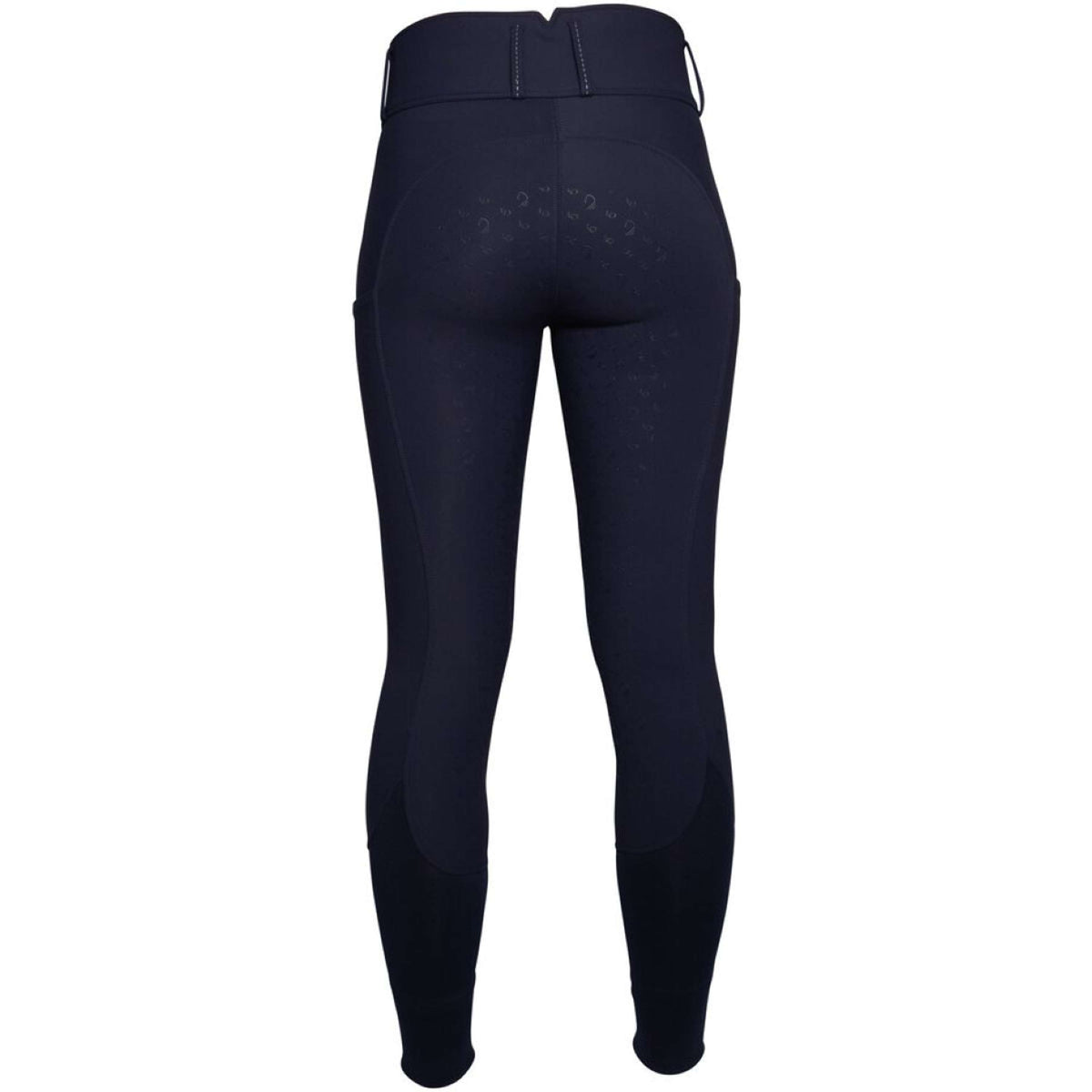 HKM Pantalon d'Équitation Arezzo Full Grip Bleu Foncé