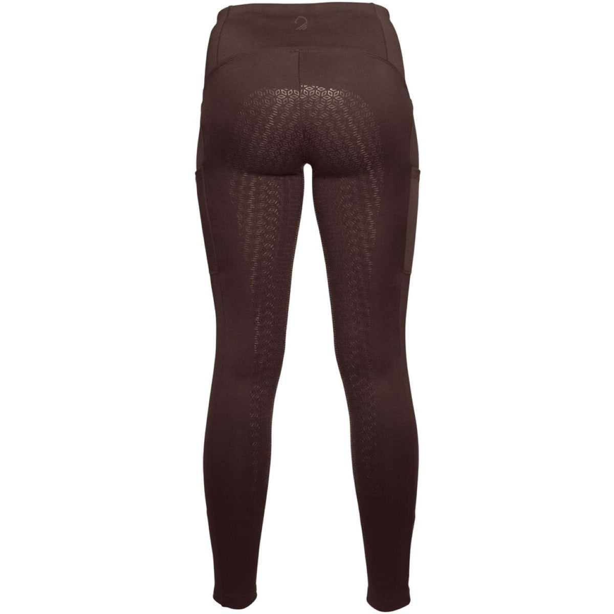 HKM Legging d'Équitation Arezzo Full Grip Marron foncé