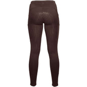 HKM Legging d'Équitation Arezzo Full Grip Marron foncé