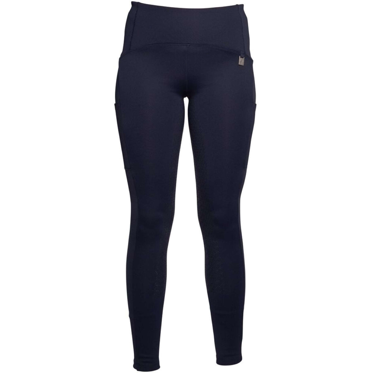 HKM Legging d'Équitation Arezzo Full Grip Bleu Foncé