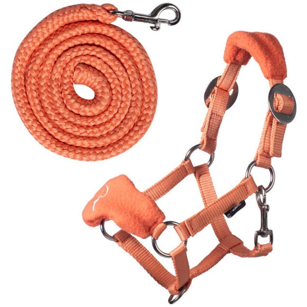 HKM Hobby Horsing Licol en polaire Orange
