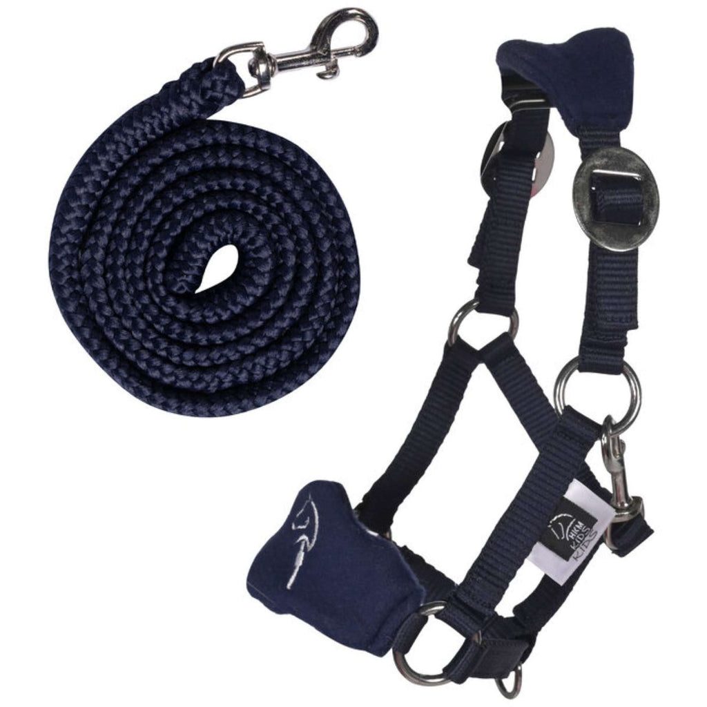 HKM Hobby Horsing Licol en polaire Bleu