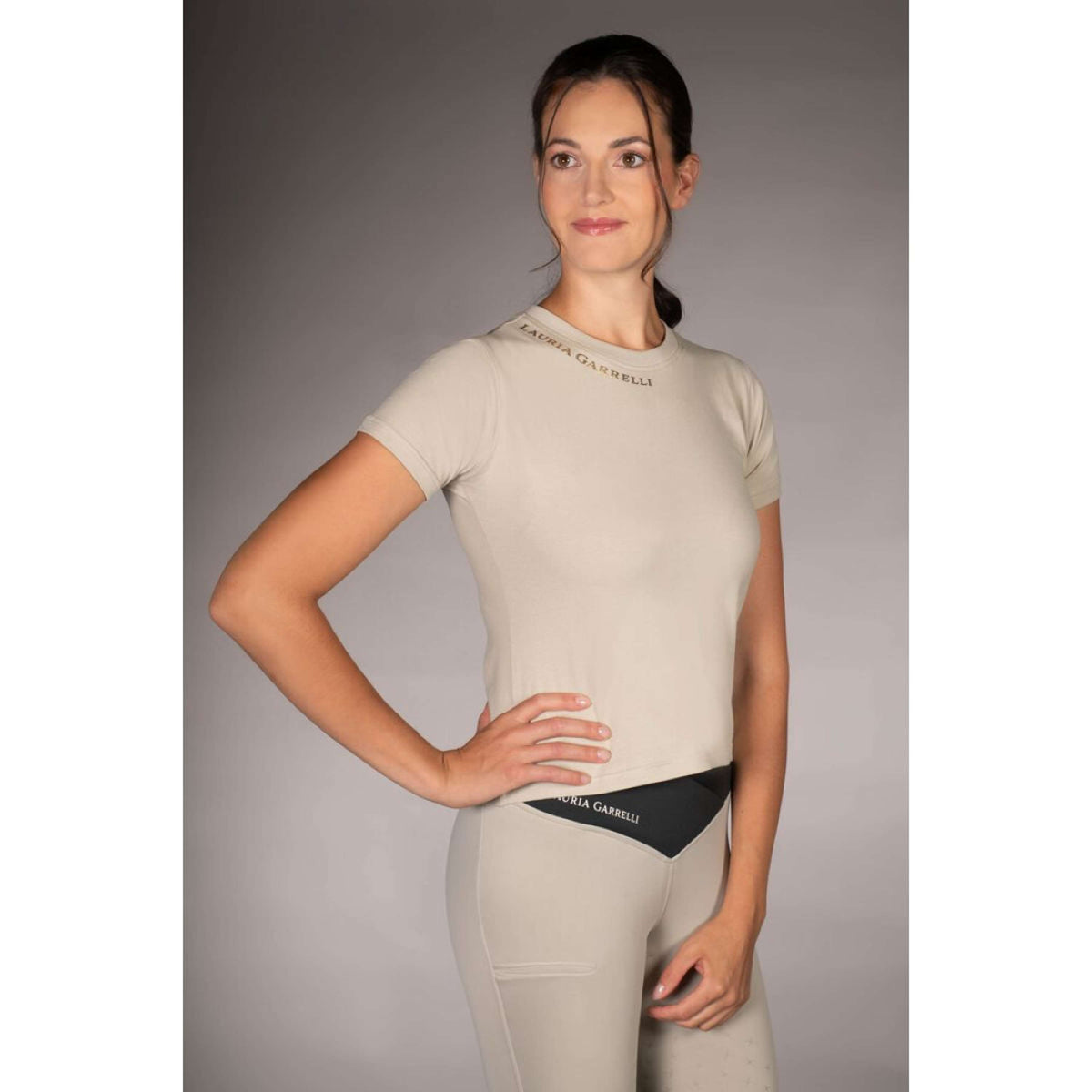Lauria Garrelli T-Shirt Limone Gris/Beige