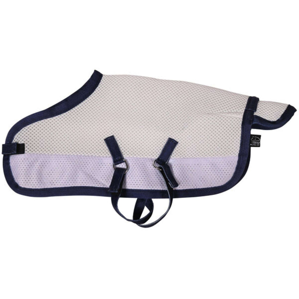 HKM Masque Anti-Mouches Cuddle Horse Gris/Bleu
