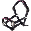 HKM Hobby Horsing Licol en Cuir Noir/Rose