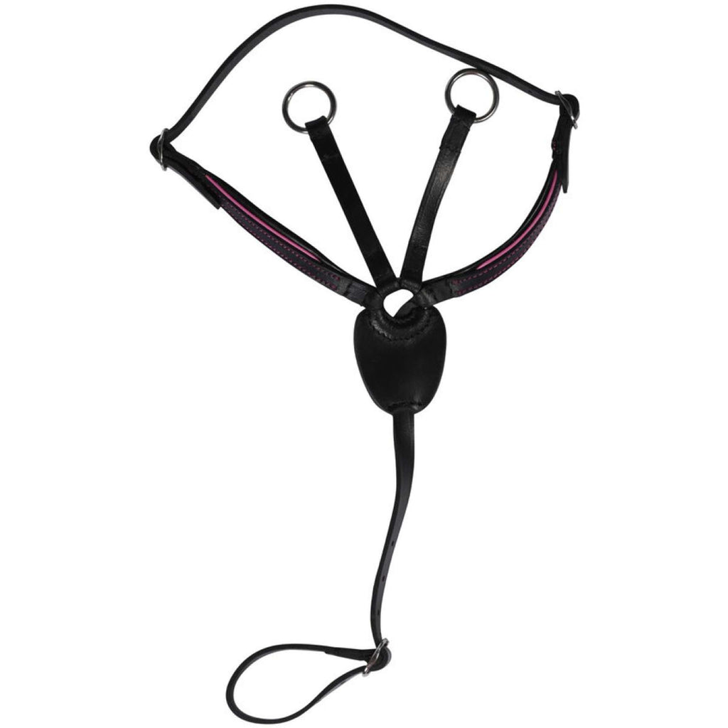 HKM Hobby Horsing Martingale Noir/Rose