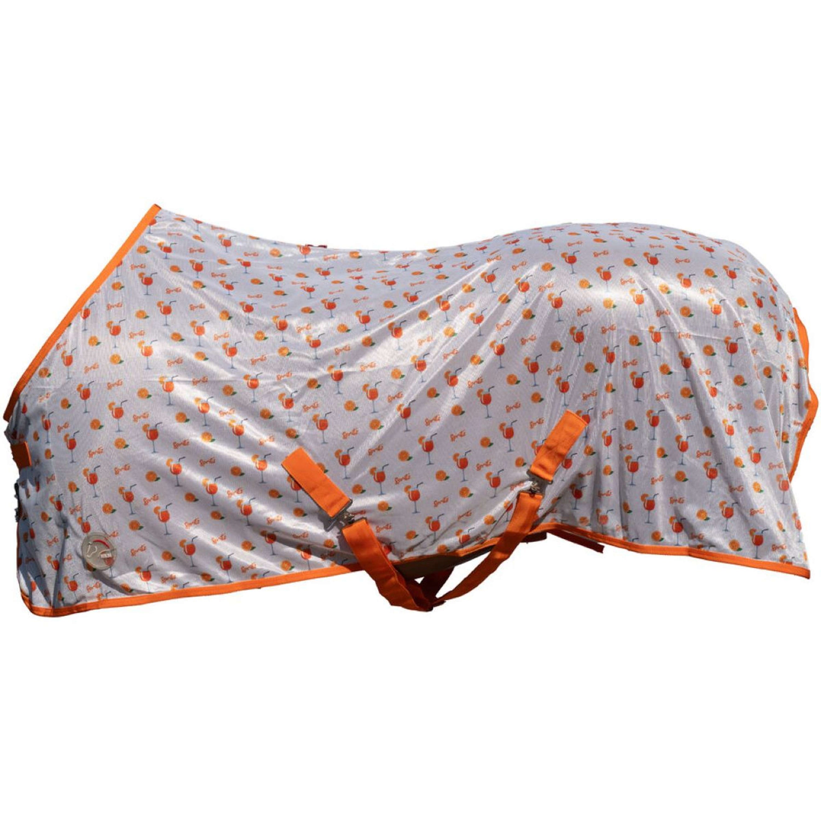 HKM Couverture Anti-Mouches Splash Orange HKM Couverture Anti-Mouches Splash Orange