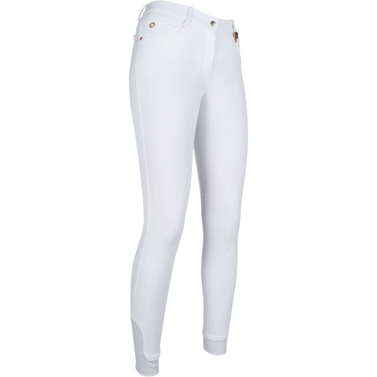 HKM Pantalon d'Équitation LG Basic Blanc