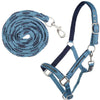 HKM Ensemble Licol Crystal Souple Rembourrage Petrol/marine