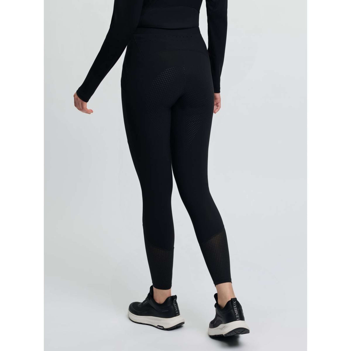 LeMieux Legging d'Équitation Airflow Full Grip Noir