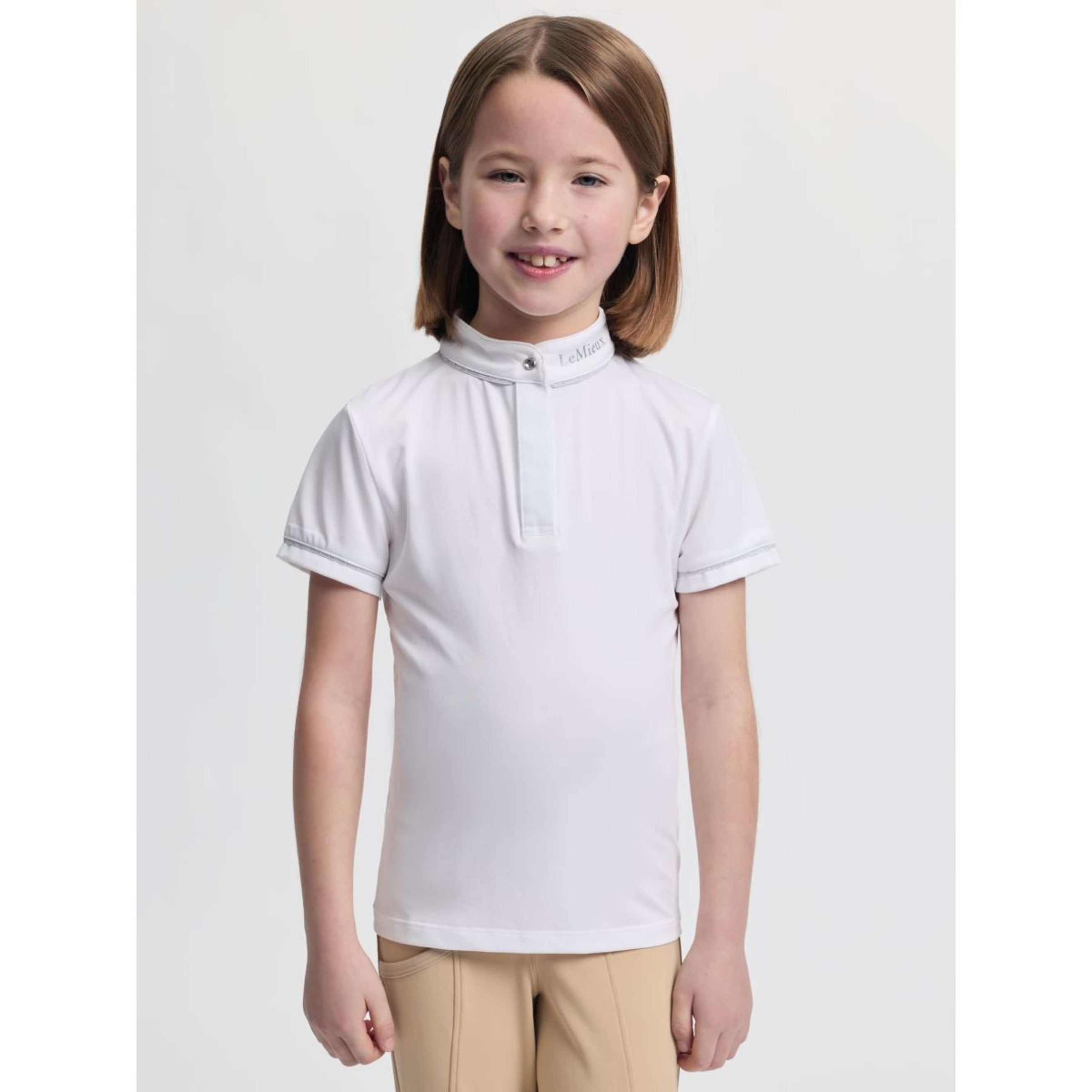 LeMieux T-shirt de Concours Mini Bella Blanc