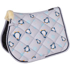 HKM Tapis de Selle Pinguïn Polyvalence Gris/Bleu