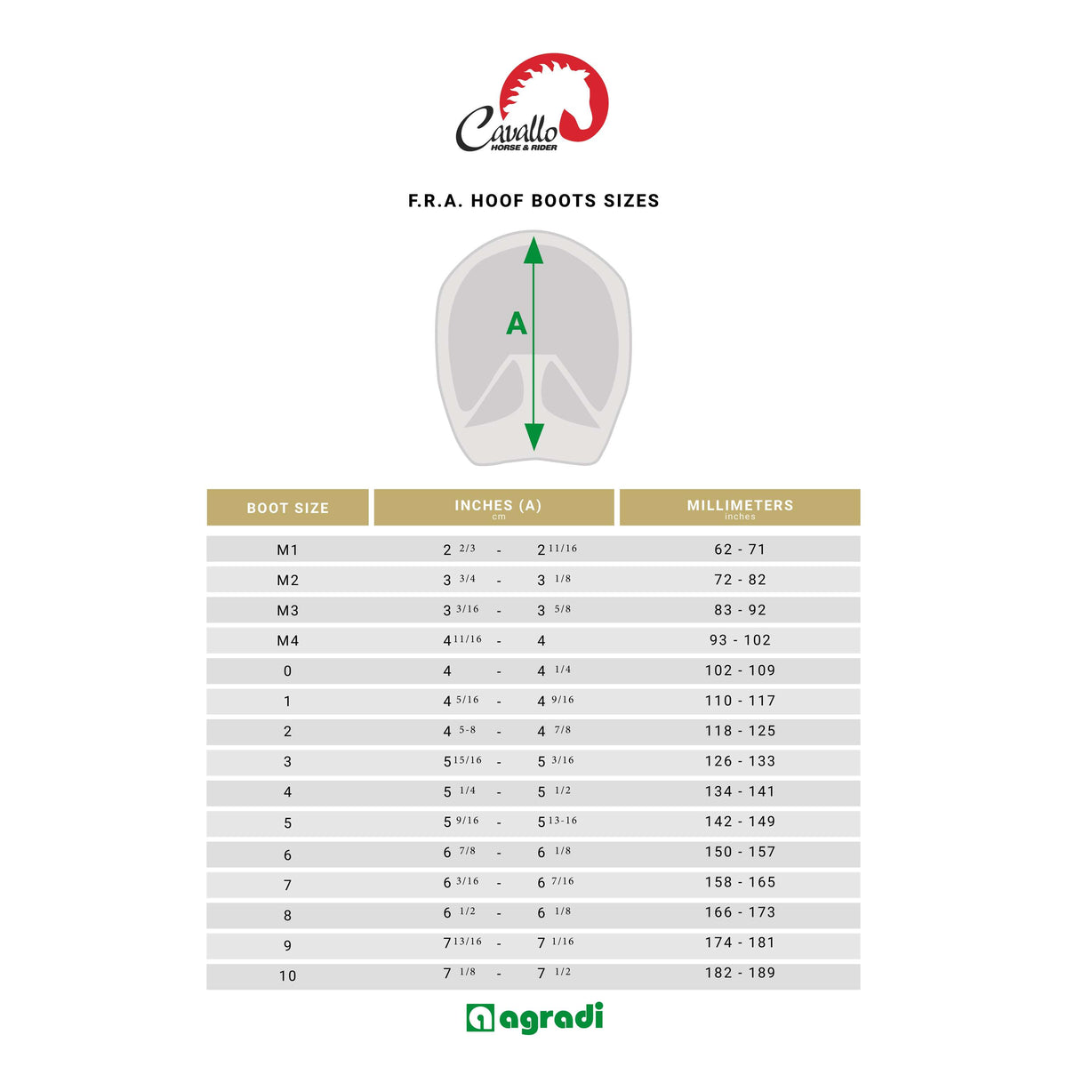 F.R.A. Cavallo Horse & Rider Hipposandale TREK SLIM Vert