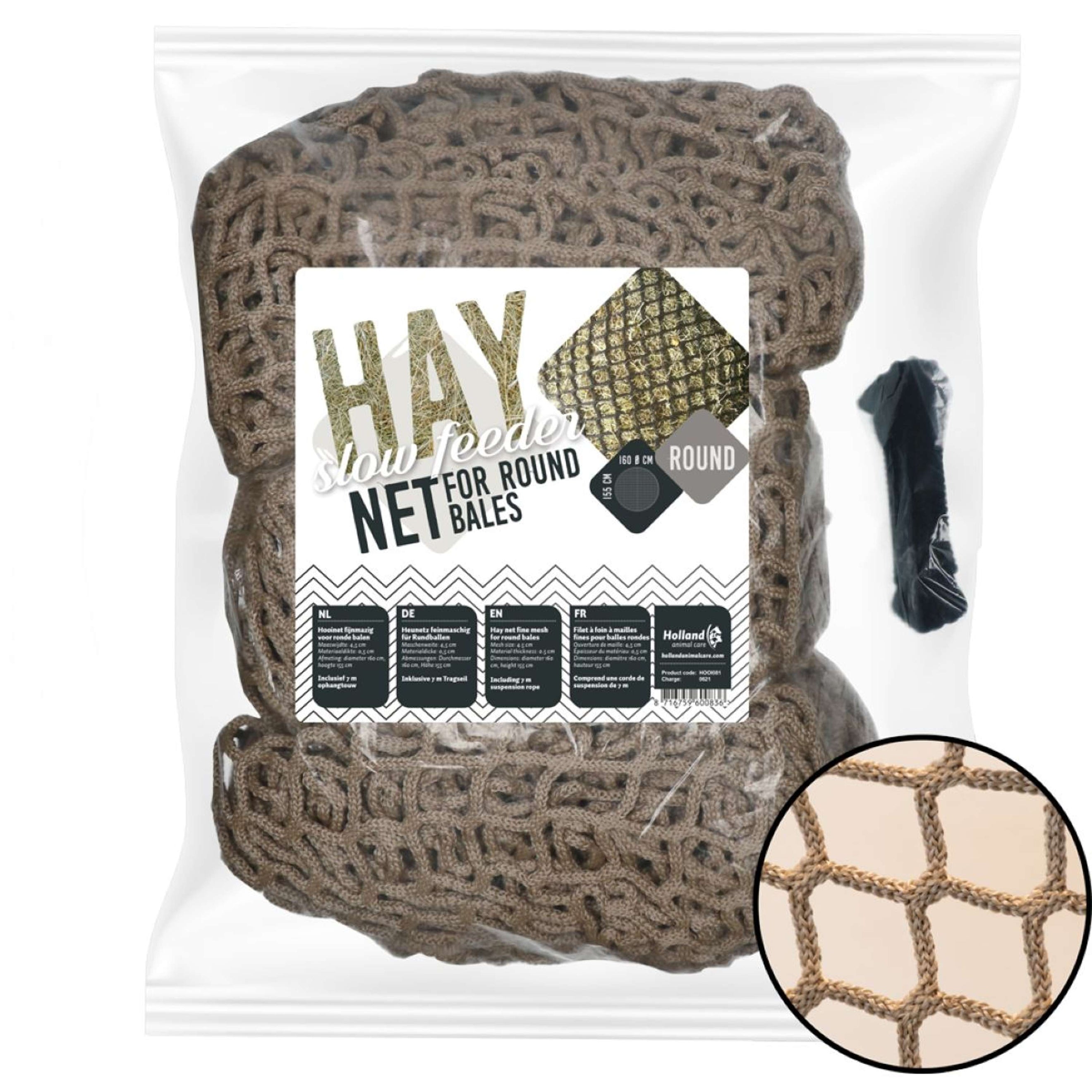 Hay Slowfeeder Net Balle Ronde